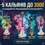 ТОП-5 кальянів до 3000 грн